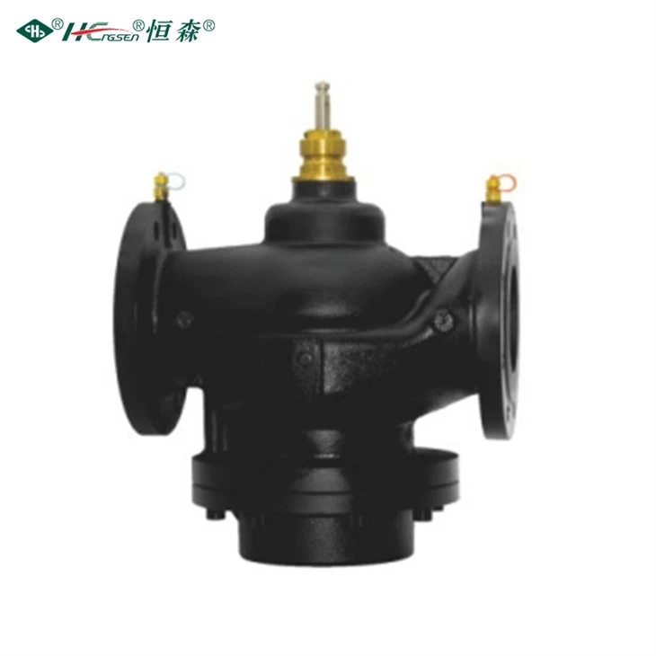 Flange connection dynamic balancing valve