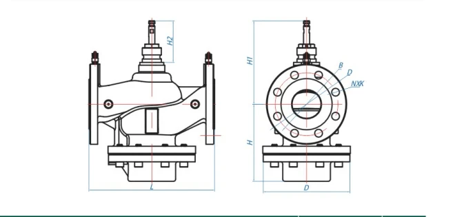 Flange connection dynamic balancing valve Flange connection dynamic balancing valve